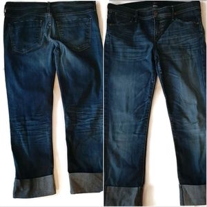 CITIZENS OF HUMANITY cuffed denim dark capris …